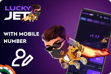 Register with mobile number Lucky Jet