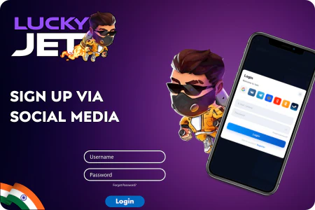 Register in Lucky Jet via Email